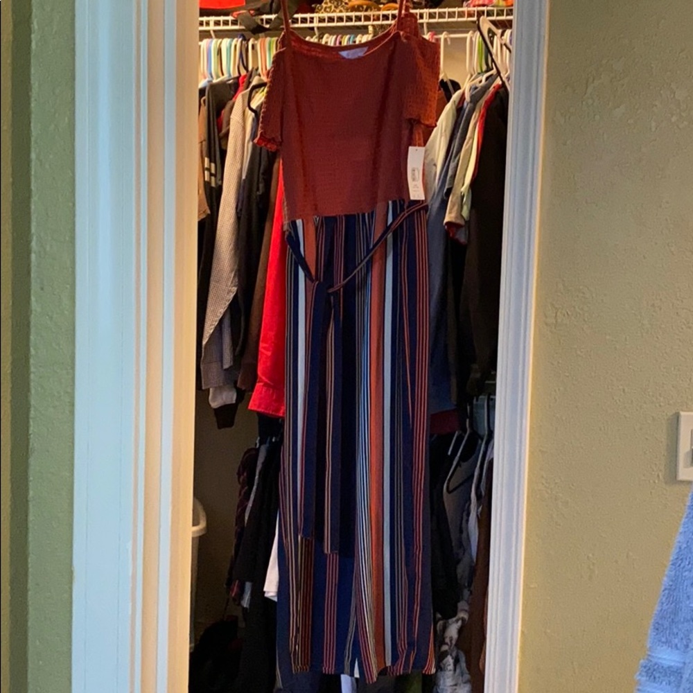 off the shoulder jumpsuit